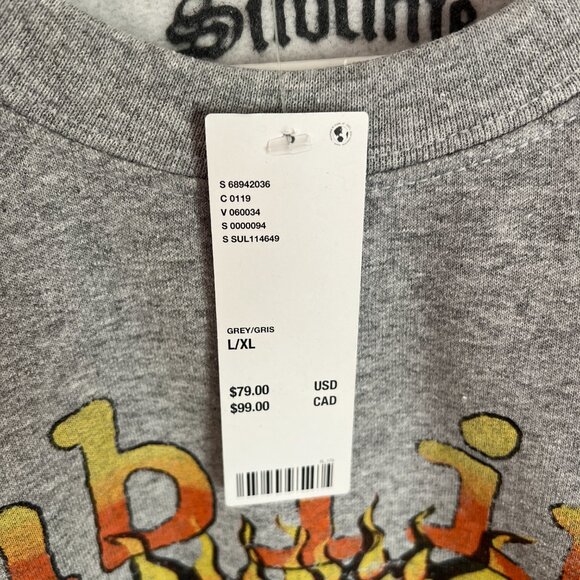 NWT Urban Outfitters Oversized Crew Neck Sweatshirt Sublime Sz L/XL - Picture 4 of 4